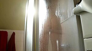 Redhead Beauty Suggests Rubbing Herself with Coffee During Shower Session