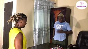 horny ebony student trades pussy creampie with black teacher for grades