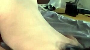 Petite tanned mexicana with small tits bends over for homemade pov doggystyle pounding