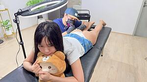 Cute Petite Asian Student Seduces Tattoo Artist Into Rough Doggystyle Orgasm