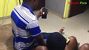 wife screams crazy as hubby films hardcore shop fuck with middle man