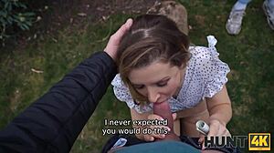 hunt4k. czech shy babe in stockings picked up outdoor ready to ride