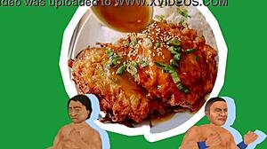 i love young chinese food wrestling in the hood...