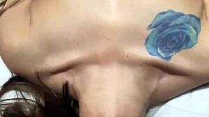 double penetration slut takes dick and dildo deep!