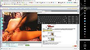 Bold huge tits bounce on massive dildo ride