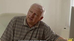 old daddy fucks teen girlfriend bent over doggystyle