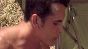 Tiffany Taylor's shaved milf ass pounded outside in heels and lingerie with monster cock