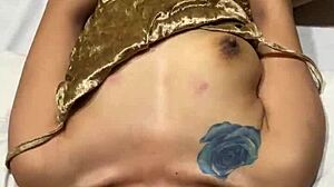 double penetration slut takes dick and dildo deep!