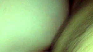 Blonde teen girlfriend's tight asshole takes rough doggystyle cumshot