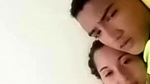 sexy couple fucks passionately on bed with wet intensity