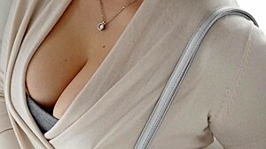 Japanese cheating housewife miyabi katsuragi gives first-time blowjob and creampie