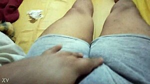 step-bro leaves and my hairy pussy fingers itself wildly