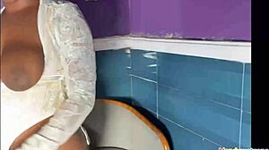 stepsister's big ass friend rides my huge black cock wildly