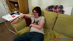 leeds nerd tricks newbie into first-time oral facial in reality hd