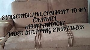 Kenyan couple's homemade fuck with his dirty talking sexy wife