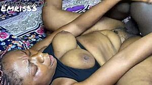 Rough African BBW Squirts On Monster Interracial Cock