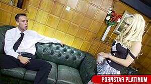 horny maid lou lou slurps boss kai taylor's huge cock 💦😈