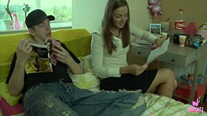 Uma U's big tits teased then cunt fucked deep!