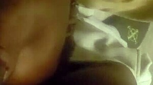 Sucking thick black monster cock before bedtime routine