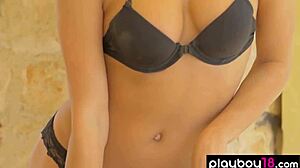 Glamorous Czech Babe Billy Raise Strips Sexy Lingerie And Poses Shaved Pussy Outdoor