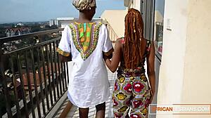 big ass ebony lesbians oil up lick pussy and plug anal to cum hard