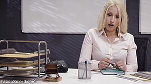 hot brunette with long legs rides her boss cock wildly 🔥