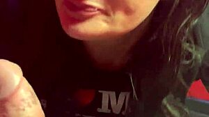 wifey deepthroats my cock right in the public sex shop... oops!