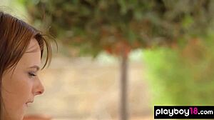 Glamorous Czech Babe Billy Raise Strips Sexy Lingerie And Poses Shaved Pussy Outdoor