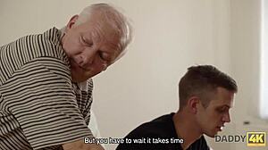 old daddy fucks teen girlfriend bent over doggystyle