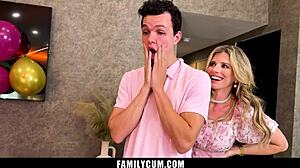 stepmom tempts stepdaughter to fuck stepson virginity taboo threesome