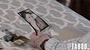 Victoria Voxxx smiles for camera while Johnny Goodluck pounds her petite teen ass