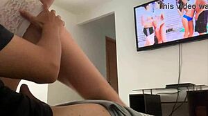 stepmom catches me jerking off! 😈🍆