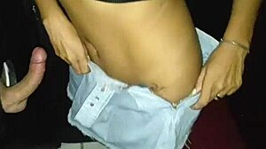 I sucked strangers cocks at swingers gloryhole housewife gets licked part 2