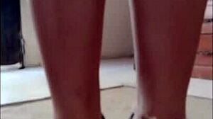 Sol sexy virgin latina in miniskirts heels wanna strip panties naked for you?