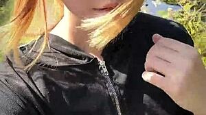 cute asian ladyboy lexi faith in pantyhose stockings outdoor summer vlog casual fun