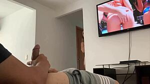 stepmom catches me jerking off! 😈🍆