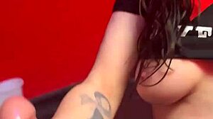 wifey deepthroats my cock right in the public sex shop... oops!