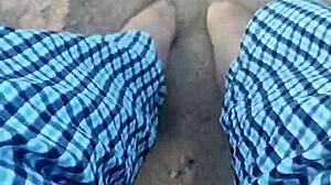 Hey, feeling these bare feet in sand nature foot fetish vibes 🏖️👣