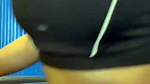 ahh after gym hottie bathroom masturbation pussy lick creampie orgasm