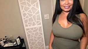 Stepmom Rewards StepSon's Big Dick with Sloppy Blowjob Ride!