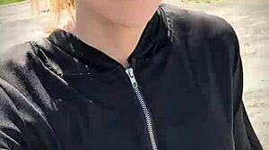 cute asian ladyboy lexi faith in pantyhose stockings outdoor summer vlog casual fun