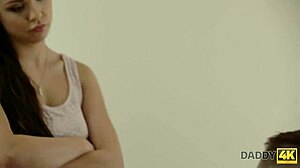 old daddy fucks teen girlfriend bent over doggystyle