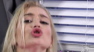 Amateur stepsister jerks monster cock wildly!