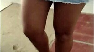 Sol sexy virgin latina in miniskirts heels wanna strip panties naked for you?