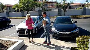 PARIS UNWRAPS AND DEVOURS THROBBING PACKAGE