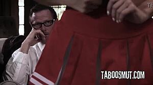 pervy therapist takes naughty teen cheerleader patient in hospital