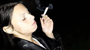 cigarette share leads to stranger pussy licking orgasm