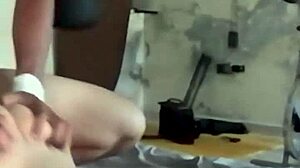 Petite tanned mexicana with small tits bends over for homemade pov doggystyle pounding