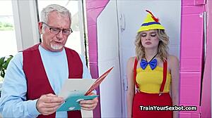 grandpa tests petite blonde teens tight body hardcore