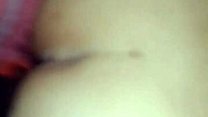 colombian bride masturbates big ass with dildo till explosive cum